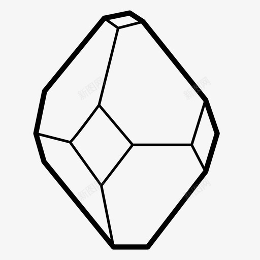 水晶财富宝藏图标svg_新图网 https://ixintu.com 半宝石 宝石 宝藏 水晶 珠宝 矿物 财富 钻石