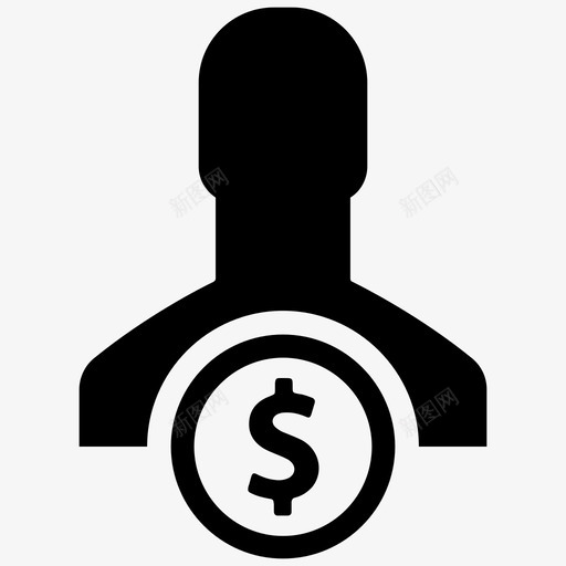收入福利公司图标svg_新图网 https://ixintu.com 人 储蓄 公司 富人 收入 福利 财务 钱