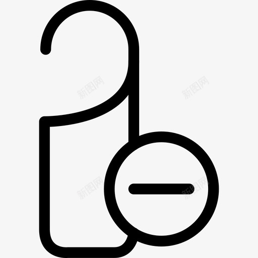 拆下门挂贴纸图章图标svg_新图网 https://ixintu.com 减号标签 删除标签 卡片 图章 拆下门挂 标签 标记 贴纸 门把手标签 门挂