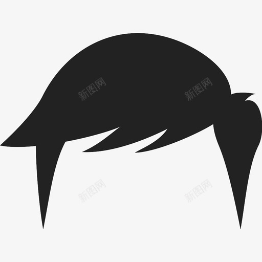 头发物品身体部位图标svg_新图网 https://ixintu.com 头发 时尚 材料 物品 身体部位
