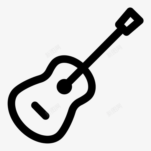 吉他声音简单图标svg_新图网 https://ixintu.com 乐器 休息 吉他 声音 旋律 浪漫 简单 音乐家