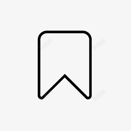 书签提醒签名图标svg_新图网 https://ixintu.com 书签 提醒 签名