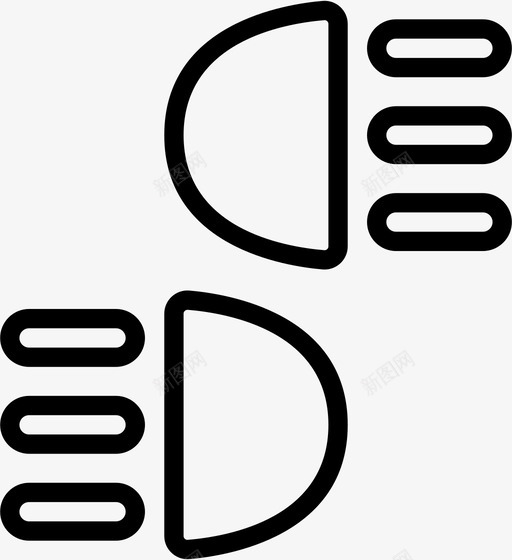 雾灯电灯图标svg_新图网 https://ixintu.com 三叉 插座 汽车和工具 灯 电 电源 雾灯