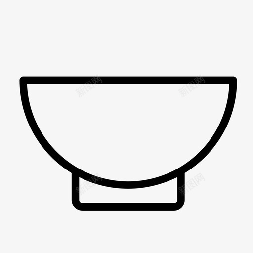 碗瓷器餐厅图标svg_新图网 https://ixintu.com 厨房 瓷器 盘子 碗 食物 食物和饮料 餐具 餐厅