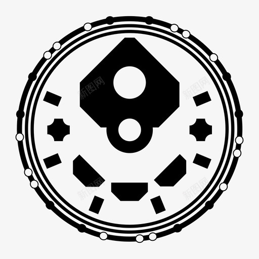 模式技术切片图标svg_新图网 https://ixintu.com 切片 加速器 圆 对撞机 对撞机切片 技术 抽象 模式 物理 细节 轮子