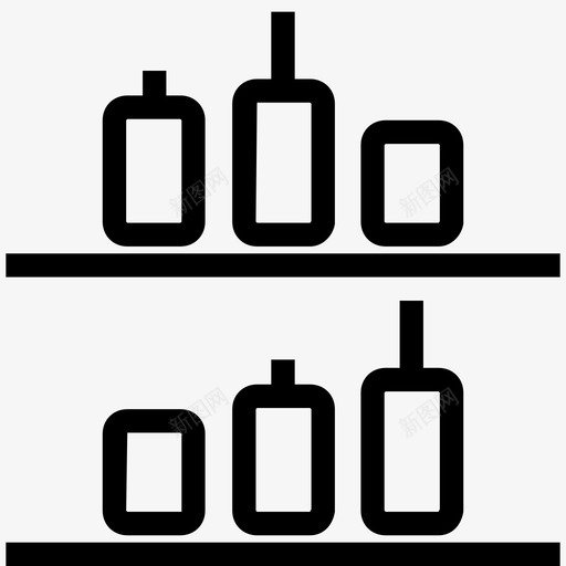 酒吧酒柜图标svg_新图网 https://ixintu.com 酒吧 酒柜