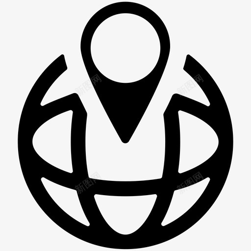 导航本地化定位图标svg_新图网 https://ixintu.com 固定 在线营销实体图标 地图标签 地图标记 地理定位 定位 导航 本地化 精确定位