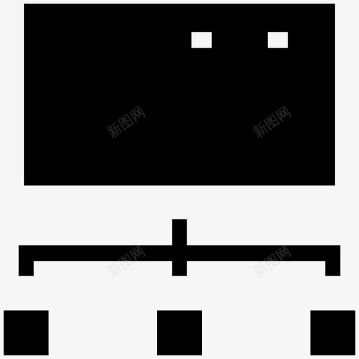 网络计算机共享连接性图标svg_新图网 https://ixintu.com pc共享 pc网络 共享网络 网络 联网 计算机共享 连接性
