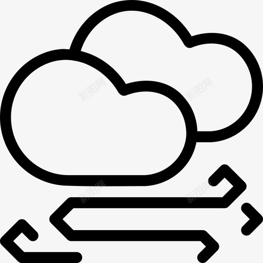 风暴云预报图标svg_新图网 https://ixintu.com 云 天气 闪电 雨 雨伞 预报 风 风暴