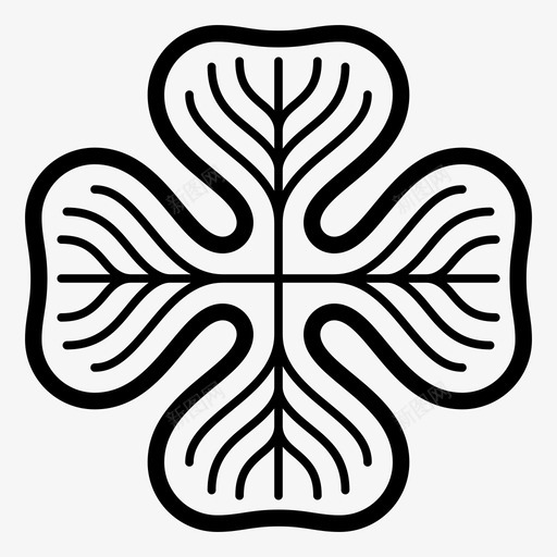 三叶草护身符幸运符图标svg_新图网 https://ixintu.com 三叶草 叶 四叶三叶草 好运 好运符 幸运符 护身符