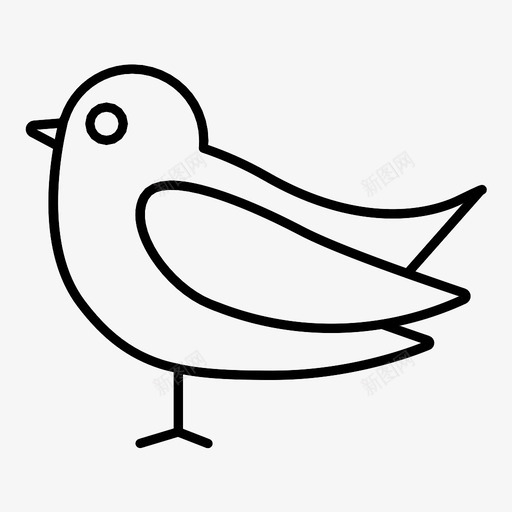 麻雀鸣叫脚图标svg_新图网 https://ixintu.com 唧唧喳喳 喙 小鸟 羽毛 翅膀 脚 金丝雀 鸣叫 麻雀