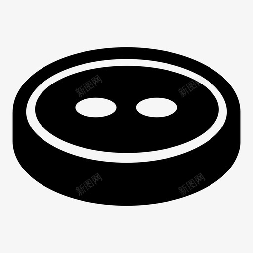 钮扣线缝图标svg_新图网 https://ixintu.com 圆筒 圆筒状 孔 孔眼 扣件 扣眼 椭圆 线 织物 缝 衣服 钮扣