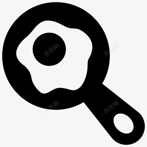 鸡蛋煎锅煎蛋图标svg_新图网 https://ixintu.com 早餐 烹饪 煎蛋 煎锅 过易 鸡蛋