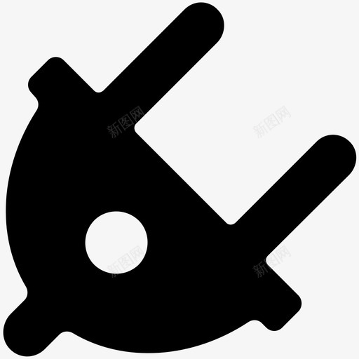 电源插头电线电线插头图标svg_新图网 https://ixintu.com 工具实心图标 插件 电气 电气插头 电源插头 电线 电线插头