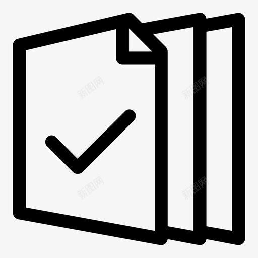 选中正确成功图标svg_新图网 https://ixintu.com 复选标记 完成 已完成 已审核 已确认 成功 文件 正确 简单的卷曲图标 选中
