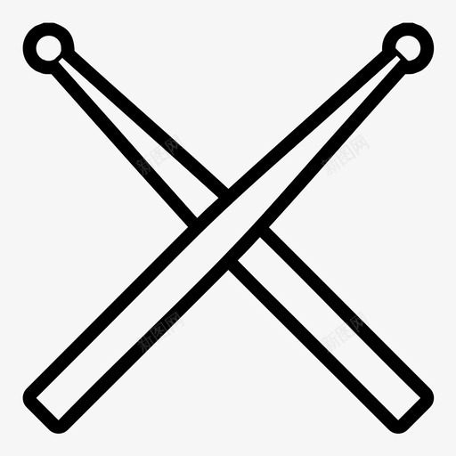 鼓棍鼓手鼓图标svg_新图网 https://ixintu.com 打击乐器 木槌 演奏者 音乐 鼓 鼓手 鼓棍 鼓槌
