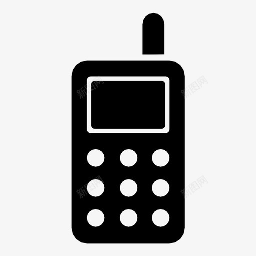 手机收音机路由器图标svg_新图网 https://ixintu.com 信号 发射器 手机 收音机 智能手机 电话 路由器