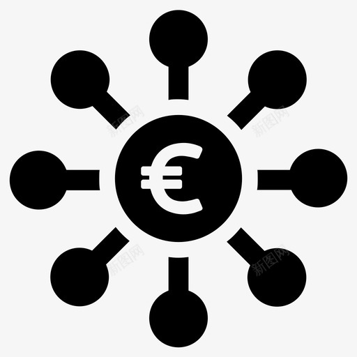 资金投资融资图标svg_新图网 https://ixintu.com 付款 借记 投资 支票 欧元 现金 融资 资金 金融 金融业务