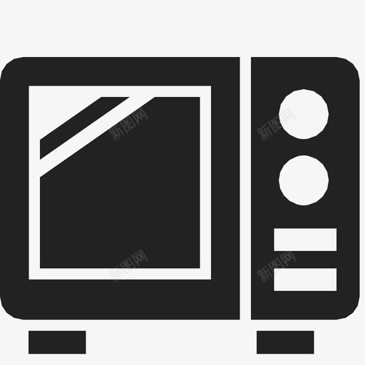 微波炉或小烤箱厨房烹饪工具图标svg_新图网 https://ixintu.com 微波炉或小烤箱厨房烹饪工具