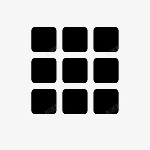网格网格菜单图标svg_新图网 https://ixintu.com ui ux 平铺 照片 网格 网格菜单 设计