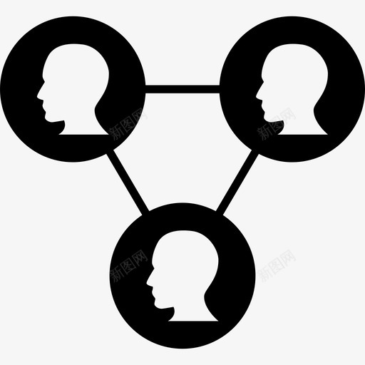 连接网络数据中的用户配置文件图标svg_新图网 https://ixintu.com 数据中的用户配置文件 网络 连接