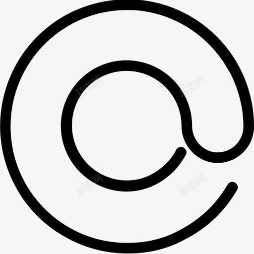 在在签名在符号图标svg_新图网 https://ixintu.com 在 在符号 在签名 电子邮件 直接消息