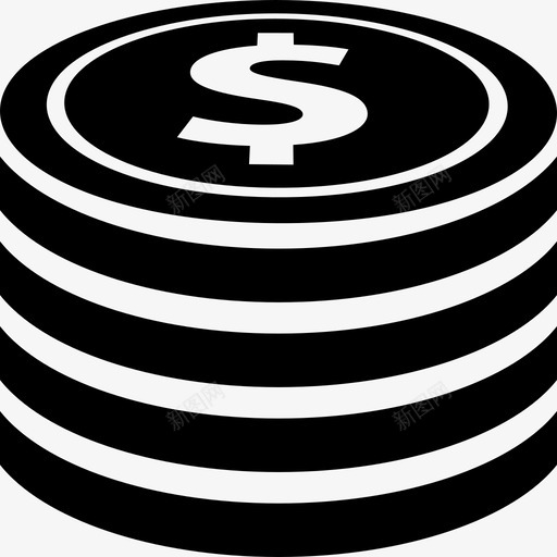 硬币便士镍图标svg_新图网 https://ixintu.com 一角 便士 四分之一 现金 硬币 美元 货币兑换 钱 镍