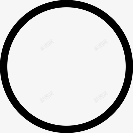 圆形轮廓形状基本应用图标svg_新图网 https://ixintu.com 圆形轮廓 基本应用 形状