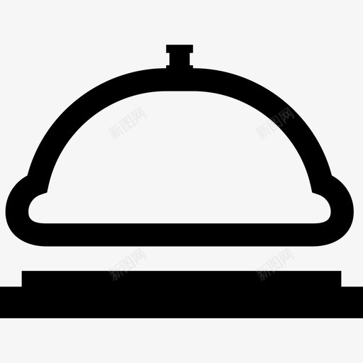 服务铃工具和器具基本应用图标svg_新图网 https://ixintu.com 叫餐铃 基本应用 工具和器具 服务铃