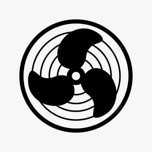 风扇冷却冷风图标svg_新图网 https://ixintu.com 冷却 冷风 微风 电制冷螺杆式 空调 通风机 风扇