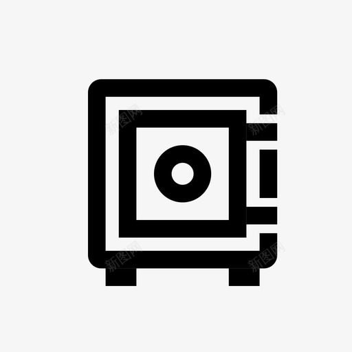 保险箱储蓄安全图标svg_新图网 https://ixintu.com 付款 保险箱 储蓄 存款 安全 用户界面集 钱箱 银行 锁定