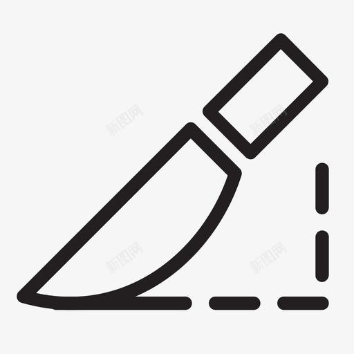 手术刀模切虚线图标svg_新图网 https://ixintu.com 刀 切口 手术刀 模切 痕迹 精密 虚线