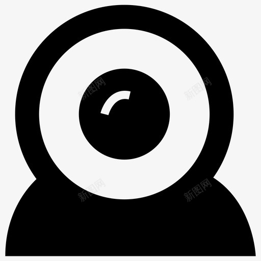 网络摄像头视频聊天摄像机图标svg_新图网 https://ixintu.com 摄像机 电脑摄像头 网络摄像头 视频聊天