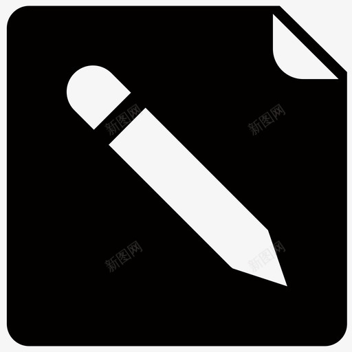 便笺书本编辑图标svg_新图网 https://ixintu.com 书本 便利贴 便笺 基本移动和网络图标 笔 纸 编辑 记事本 铅笔