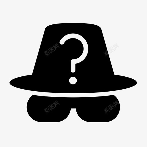陌生人vpn巨魔图标svg_新图网 https://ixintu.com vpn 匿名 危险 巨魔 帽子 爬行 神秘 问号 陌生人 黑暗网络