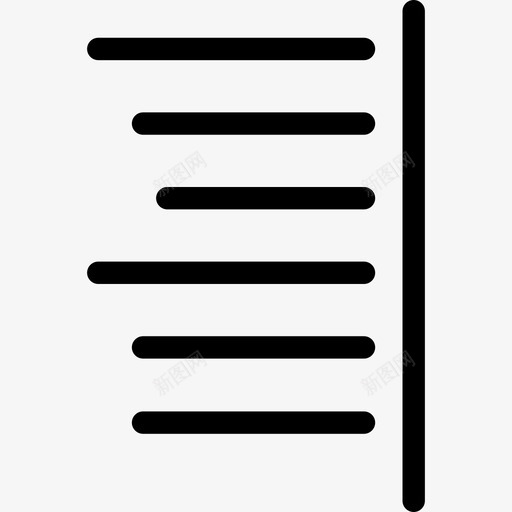 右文本对齐选项界面基本应用程序图标svg_新图网 https://ixintu.com 右文本对齐选项 基本应用程序 界面