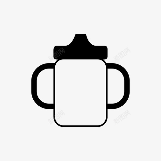 婴儿不倒翁水瓶吸管杯图标svg_新图网 https://ixintu.com 儿童 吸管杯 喂养 婴儿不倒翁 婴儿用品 持有 水瓶 饮料 饮料瓶