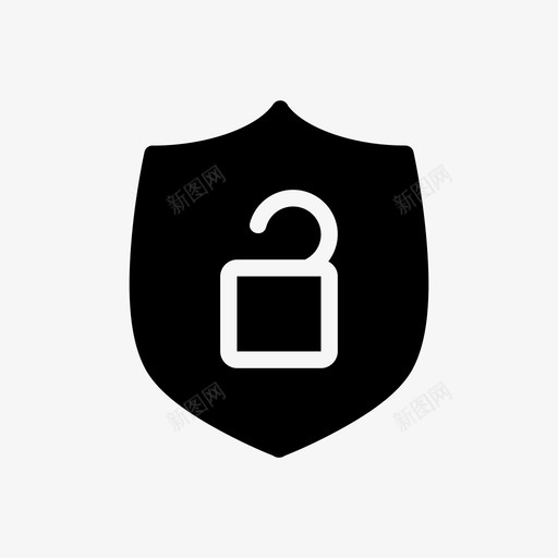 授权访问解锁屏蔽图标svg_新图网 https://ixintu.com 保护 安全 屏蔽 授权访问 解密 解锁 许可 释放