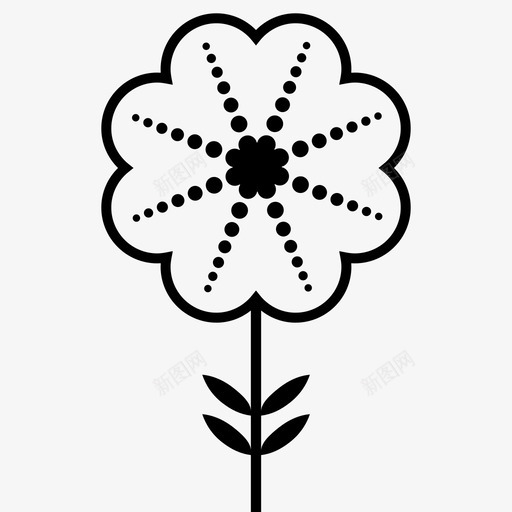 花花园图案图标svg_新图网 https://ixintu.com 图案 植物 漂亮 花 花园