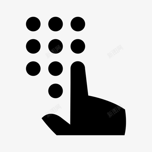 拨号盘类型电话图标svg_新图网 https://ixintu.com 手 手指 拨号盘 按键 电话 电话号码 电话拨号 类型