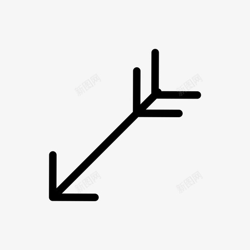 箭头ui笔划图标svg_新图网 https://ixintu.com ui 刻度 指针 移动 笔划 箭头 索引 设计 输出 集合