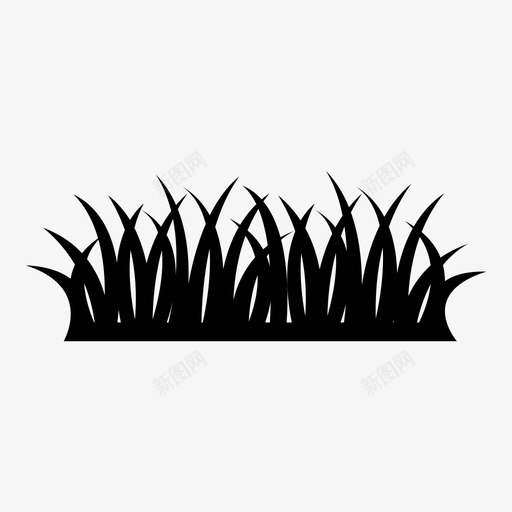 草地花园草坪图标svg_新图网 https://ixintu.com 修剪 地块 户外 植物 自然 花园 草地 草坪