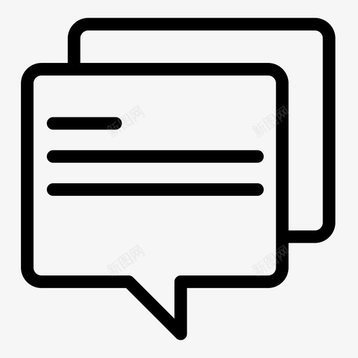 消息购物者百万像素图标svg_新图网 https://ixintu.com 动物 图形 基本图标集 对话 支持 框 消息 百万像素 聊天 购物者 通信