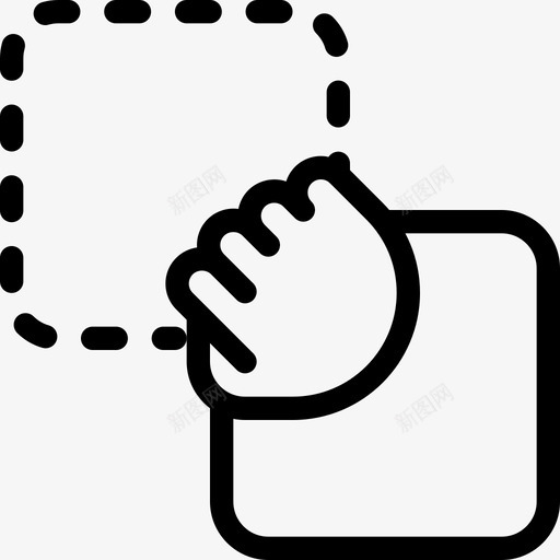拖放移除重新定位图标svg_新图网 https://ixintu.com 下 向上 手 拖放 方向 移除 触摸手势线图标 重新定位