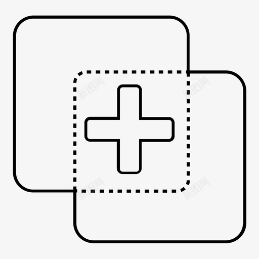 合并混合连接图标svg_新图网 https://ixintu.com 合并 在一起 混合 添加 界面 结合 网络移动用户界面 连接 附加