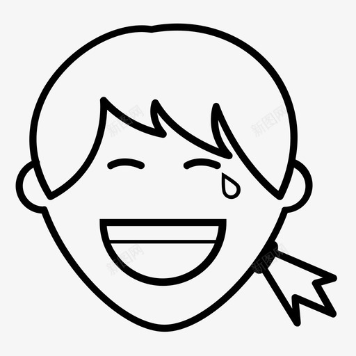 笑女孩女人眼泪图标svg_新图网 https://ixintu.com 取笑 嘲笑 大笑 女人 微笑 快乐 眼泪 窃笑 笑女孩 质问
