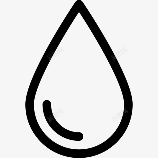 一滴液体形状药物和健康图标svg_新图网 https://ixintu.com 一滴液体 形状 药物和健康