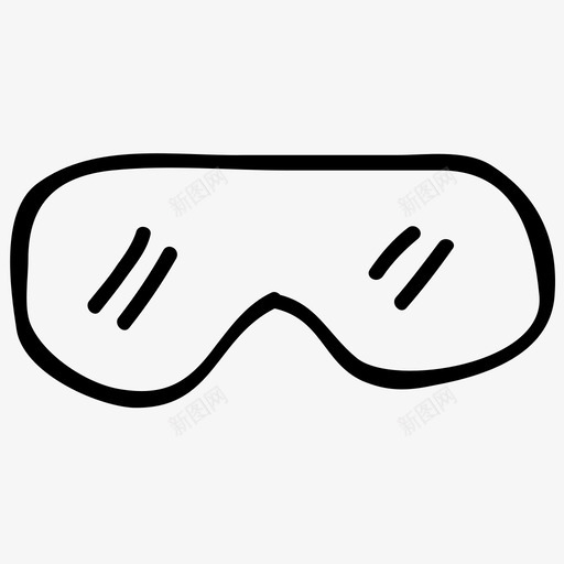 护目镜健康生活方式图标svg_新图网 https://ixintu.com 体育活动 健康 健身 护目镜 泳镜 游泳 生活方式 眼镜 运动 运动手绘涂鸦图标