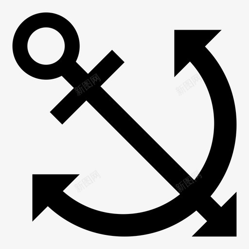 锚停船船图标svg_新图网 https://ixintu.com 休息 停泊 停船 刹车 希望 海 海军 海洋 航海 船 锚