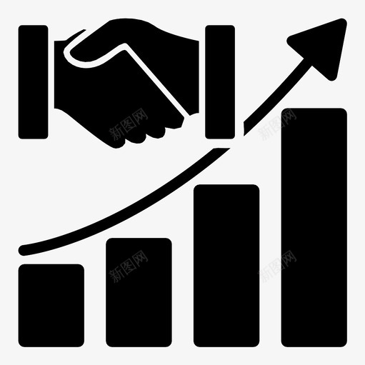 图表改进信息图表图标svg_新图网 https://ixintu.com 伙伴关系 信息图表 图表 增长 报告 改进 统计 网络 进度